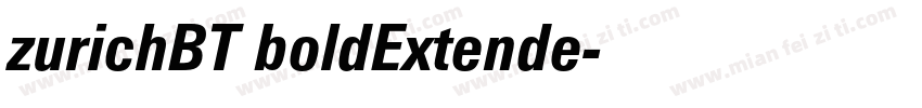 zurichBT boldExtende字体转换